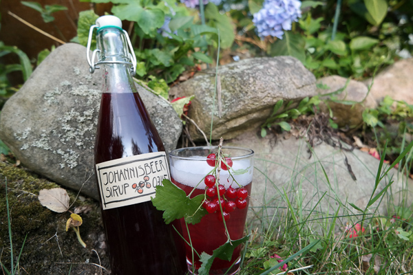 Rezept für Johannisbeer Sirup